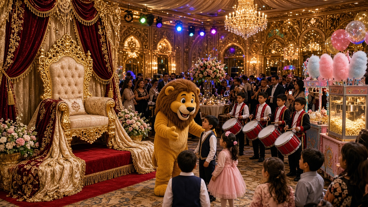 Sünnet Şöleninde Maskot, Davulshow ve İkram Bir Arada